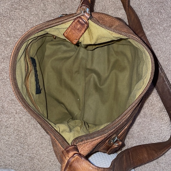 Tignanello Brown Leather Shoulder Purse - Picture 5 of 8